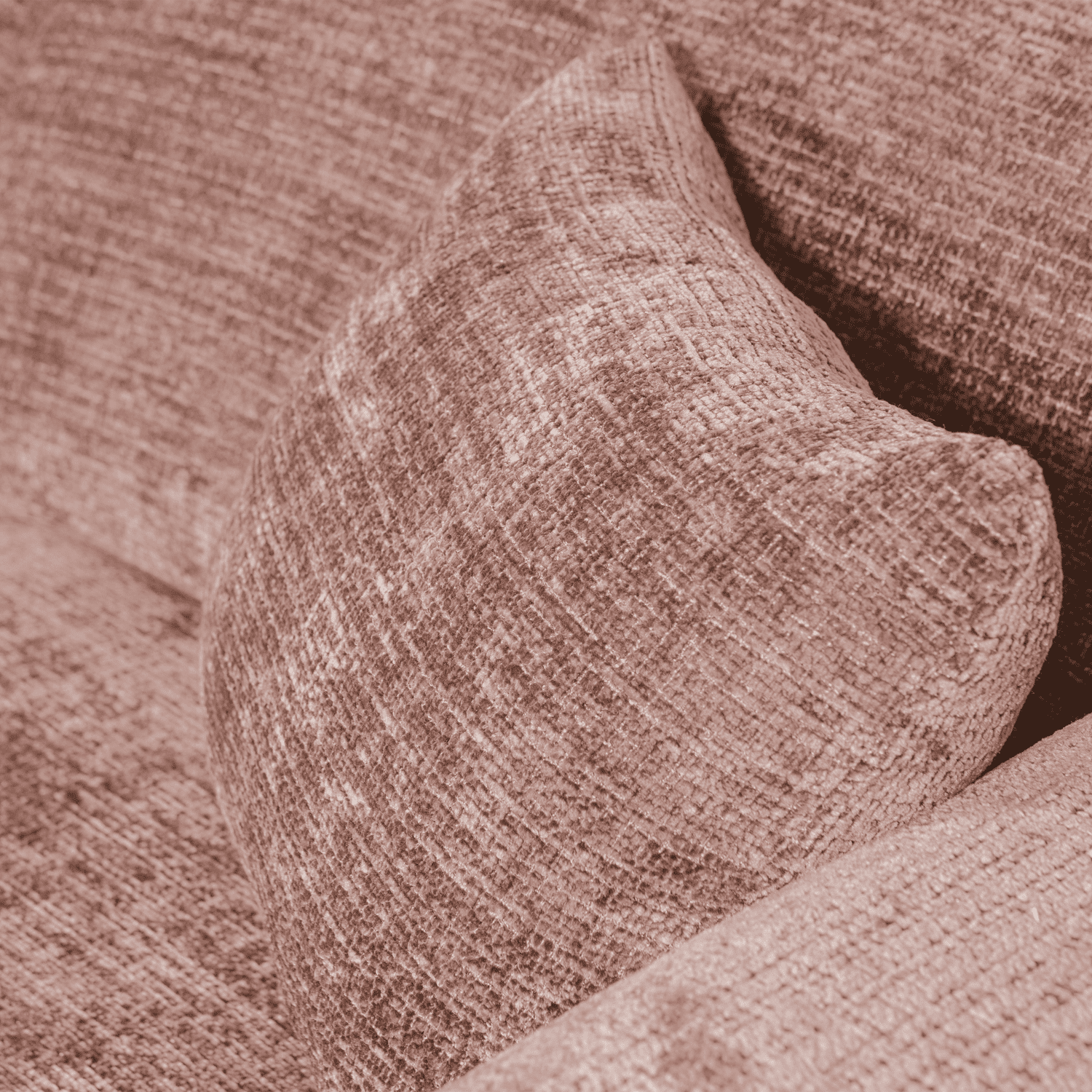 WOOOD Cloud chaise longue links chenille taupe/roze Taupe