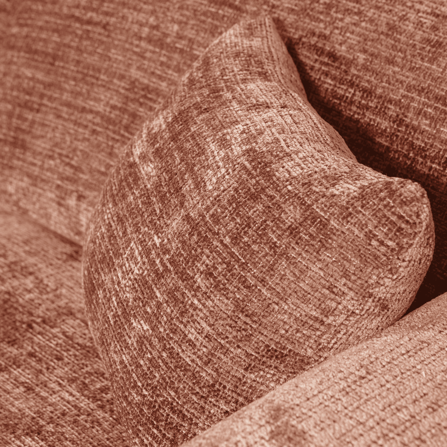 WOOOD Cloud chaise longue links chenille terra Cognac|Oranje|Bruin