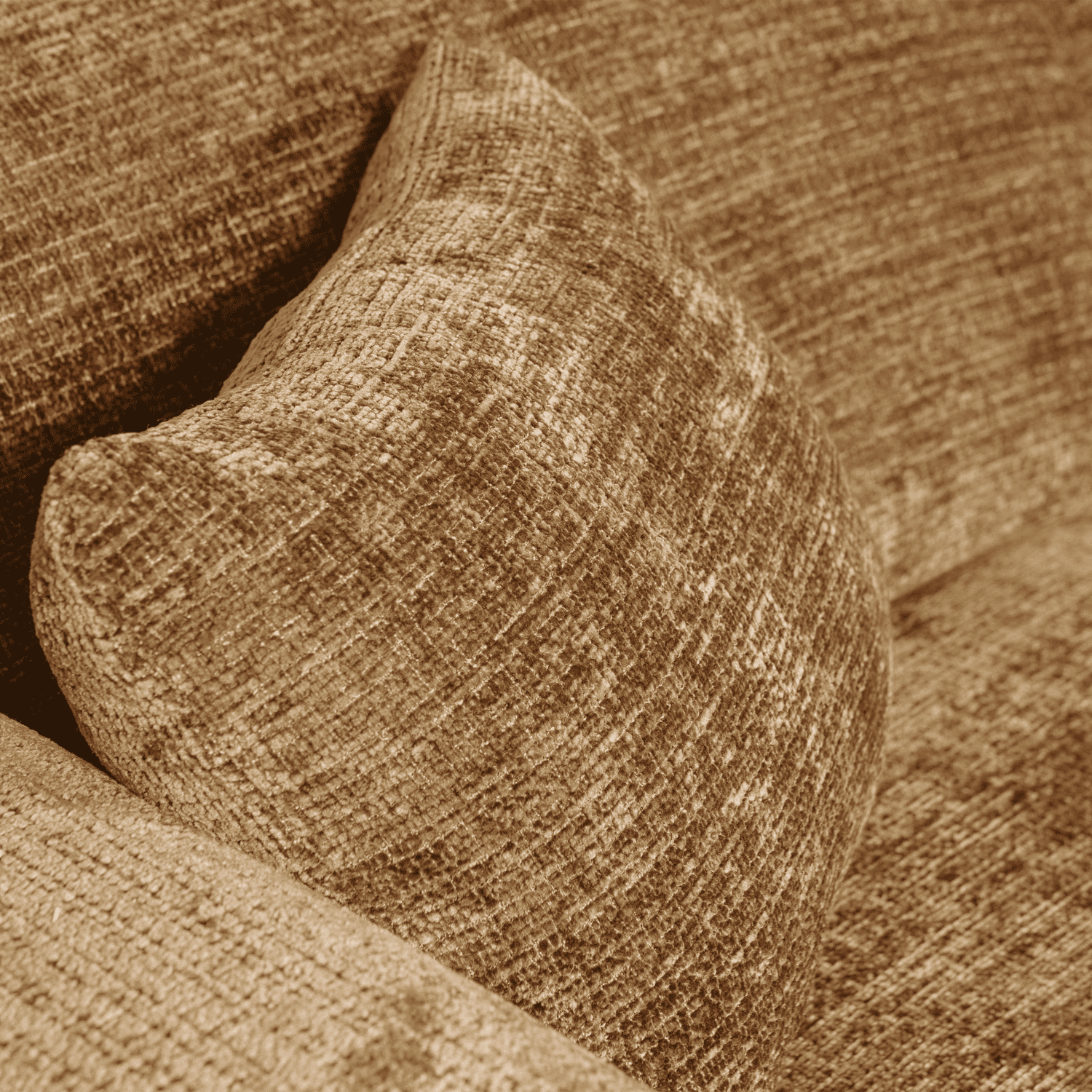 WOOOD Cloud chaise longue rechts chenille honinggeel Geel