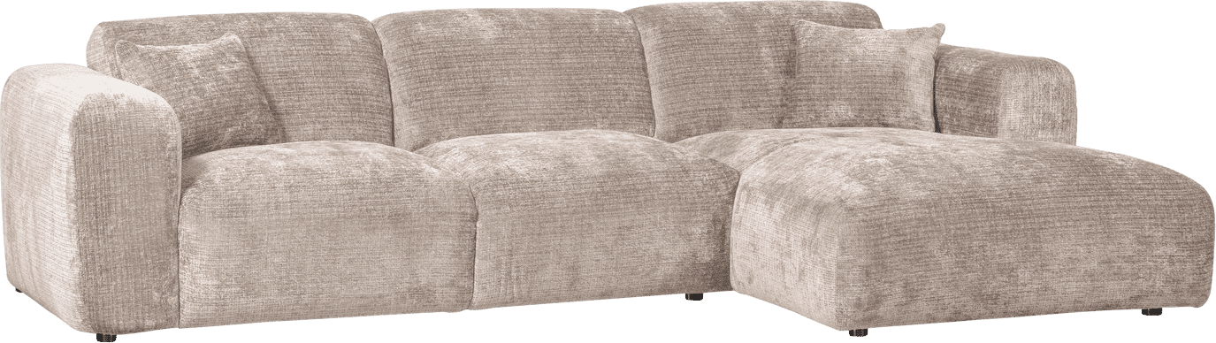 WOOOD Cloud chaise longue rechts chenille naturel Naturel