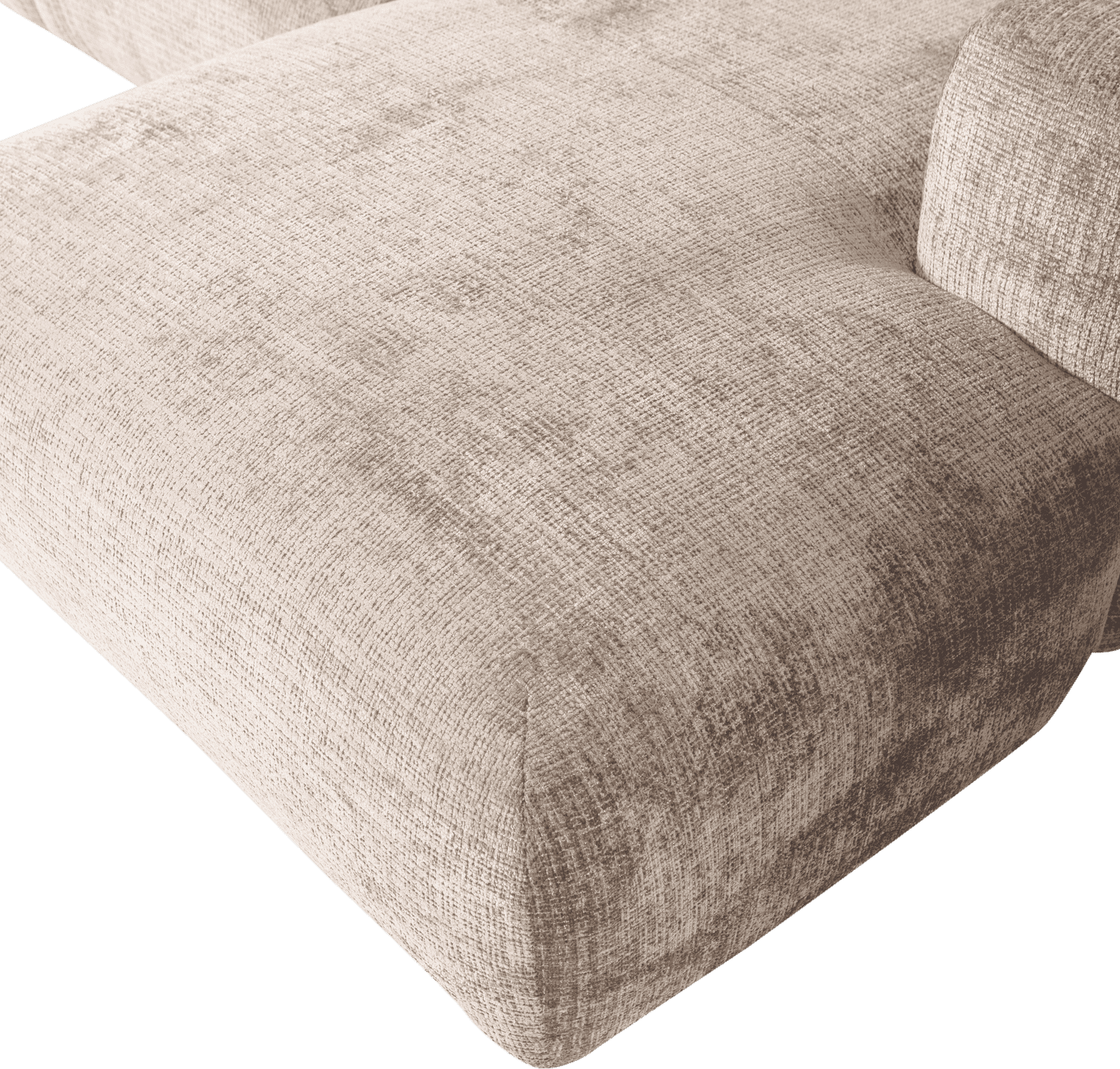 WOOOD Cloud chaise longue rechts chenille naturel Naturel
