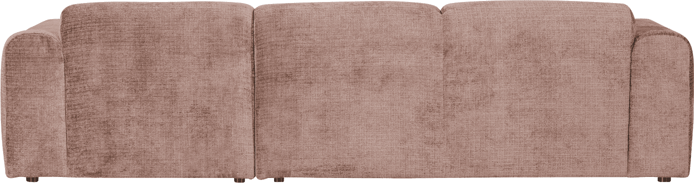 WOOOD Cloud chaise longue rechts chenille taupe/roze Taupe