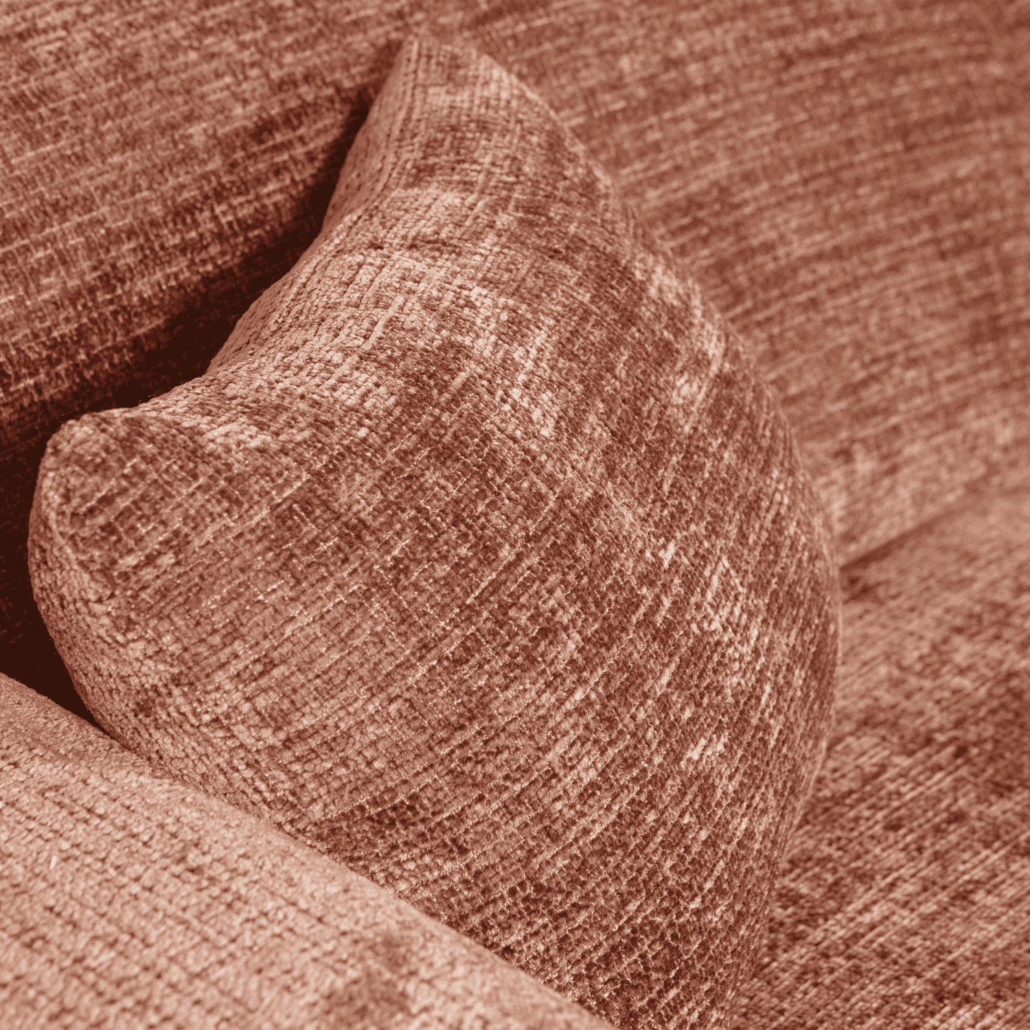 WOOOD Cloud chaise longue rechts chenille terra Cognac|Oranje|Bruin