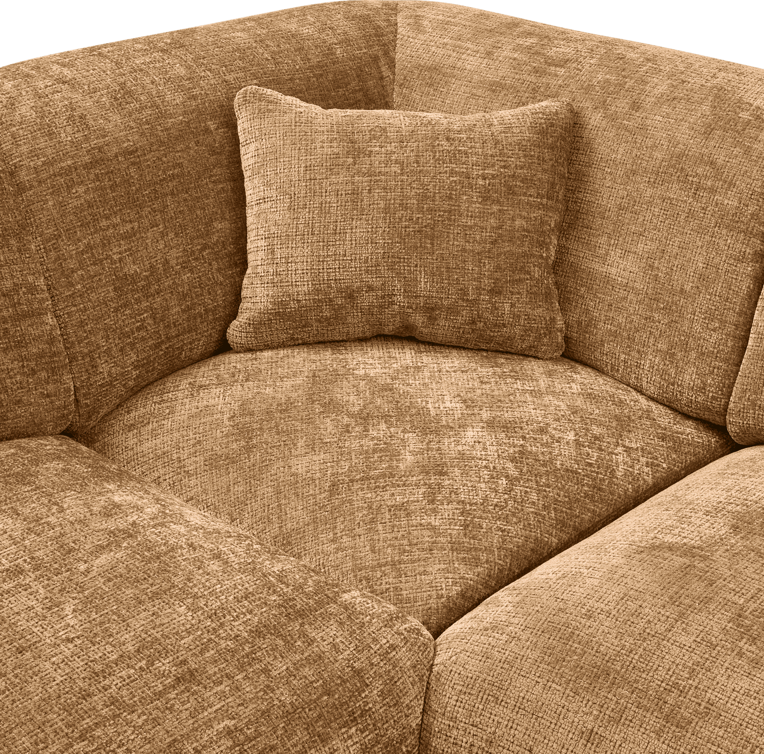 WOOOD Cloud hoekbank links chenille honinggeel Geel Hoekbank