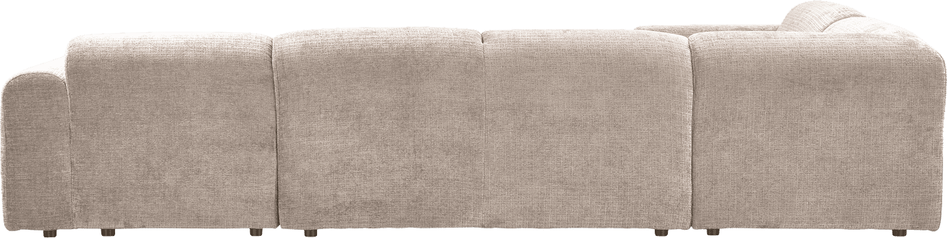 WOOOD Cloud hoekbank links chenille naturel Naturel Hoekbank