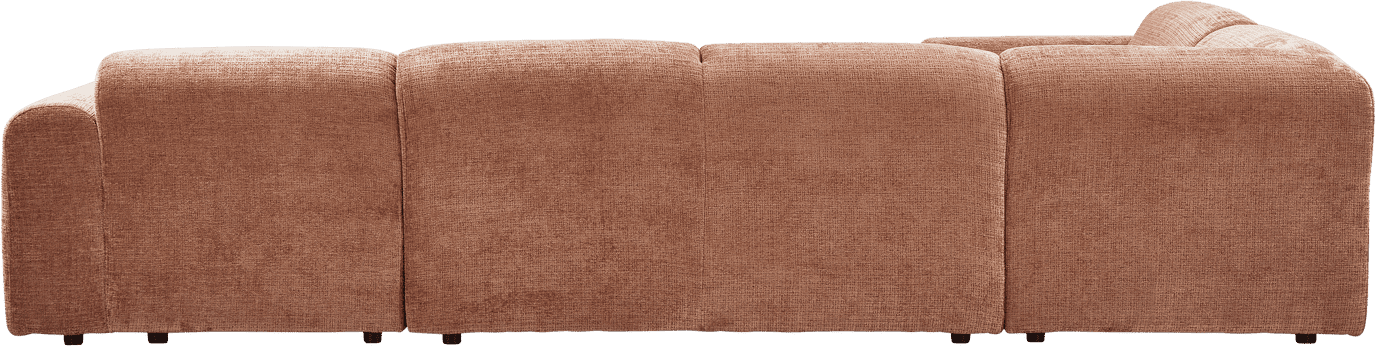 WOOOD Cloud hoekbank links chenille terra Cognac|Oranje|Bruin Hoekbank