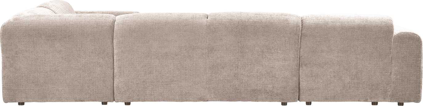 WOOOD Cloud hoekbank rechts chenille naturel Naturel Hoekbank