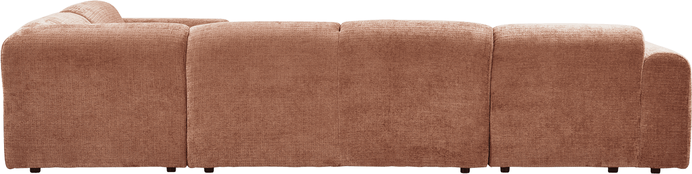 WOOOD Cloud hoekbank rechts chenille terra Cognac|Oranje|Bruin Hoekbank
