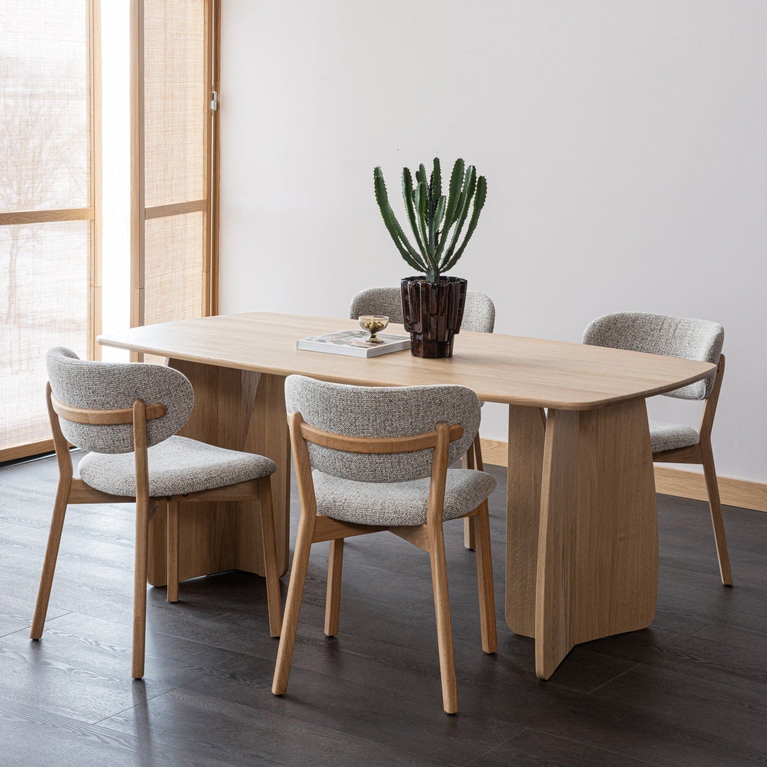 WOOOD Veere eettafel 180x100cm naturel Naturel