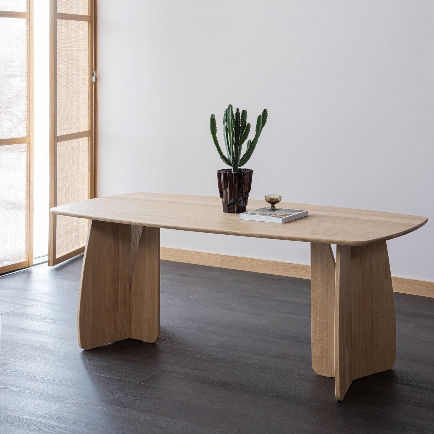 WOOOD Veere eettafel 180x100cm naturel Naturel