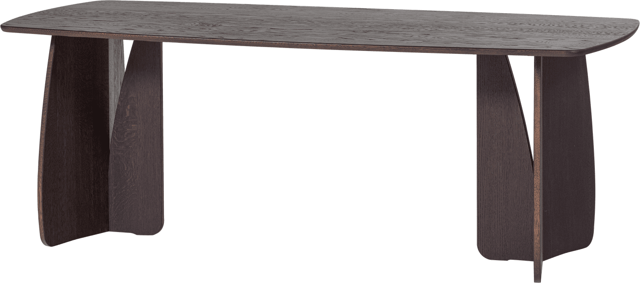 WOOOD Veere eettafel 200x100cm mystic brown Bruin