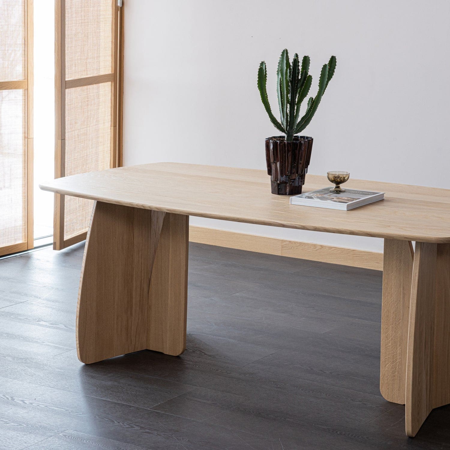 WOOOD Veere eettafel 200x100cm naturel Naturel