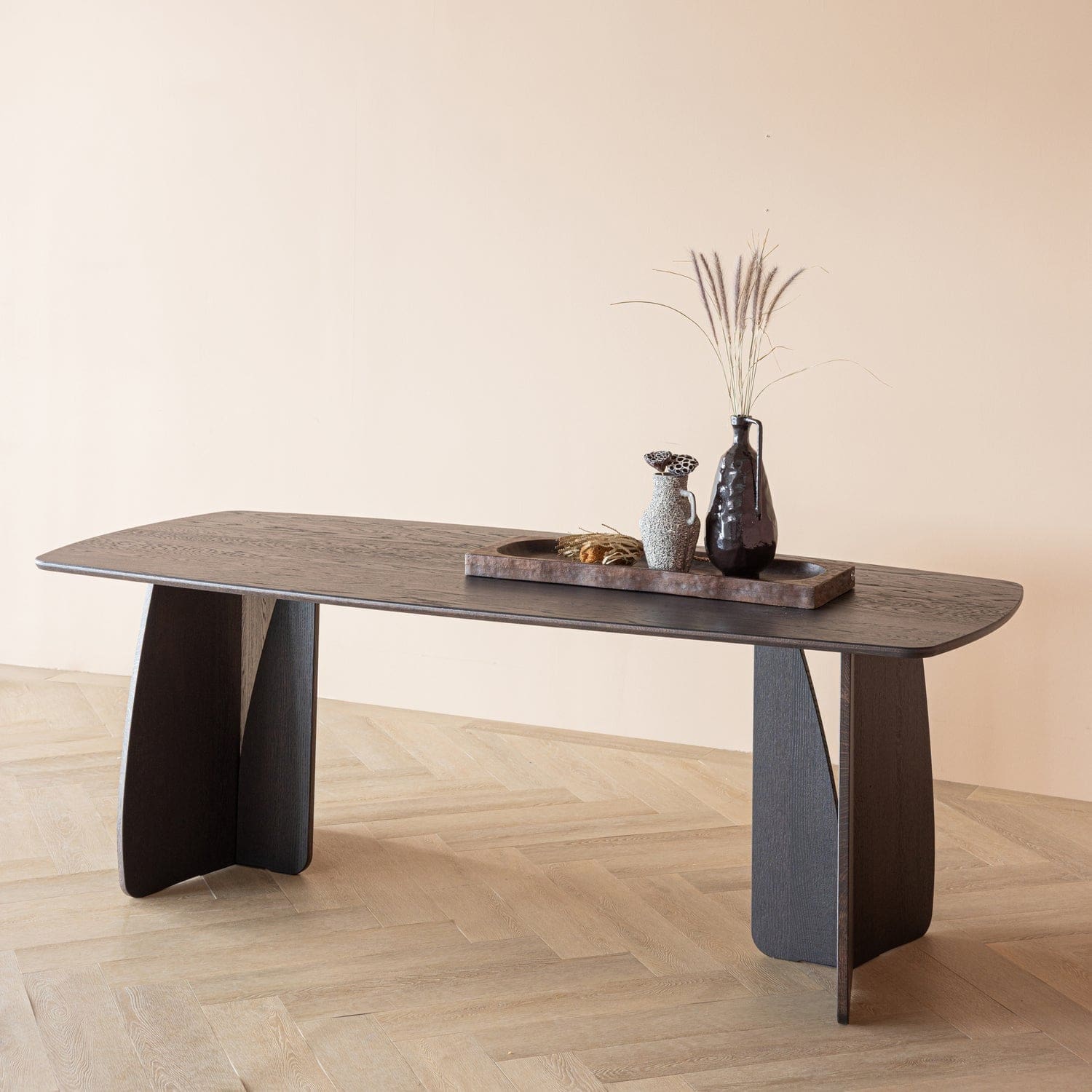 WOOOD Veere eettafel 220x100cm mystic brown Bruin