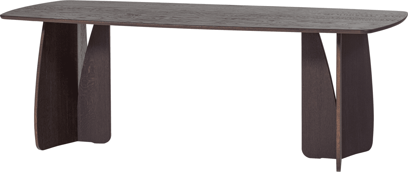 WOOOD Veere eettafel 220x100cm mystic brown Bruin