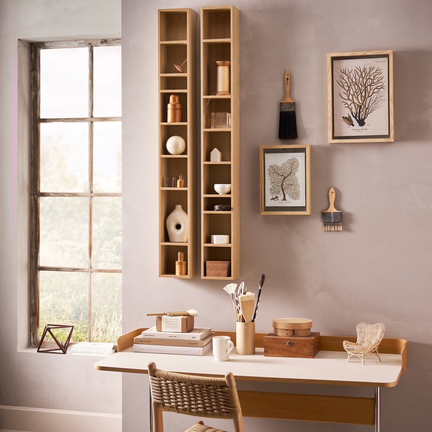 vtwonen Show it wandkast mdf naturel Naturel Wandkast