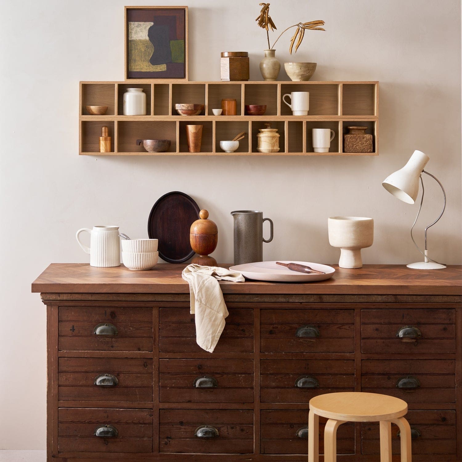 vtwonen Show it wandkast mdf naturel Naturel Wandkast