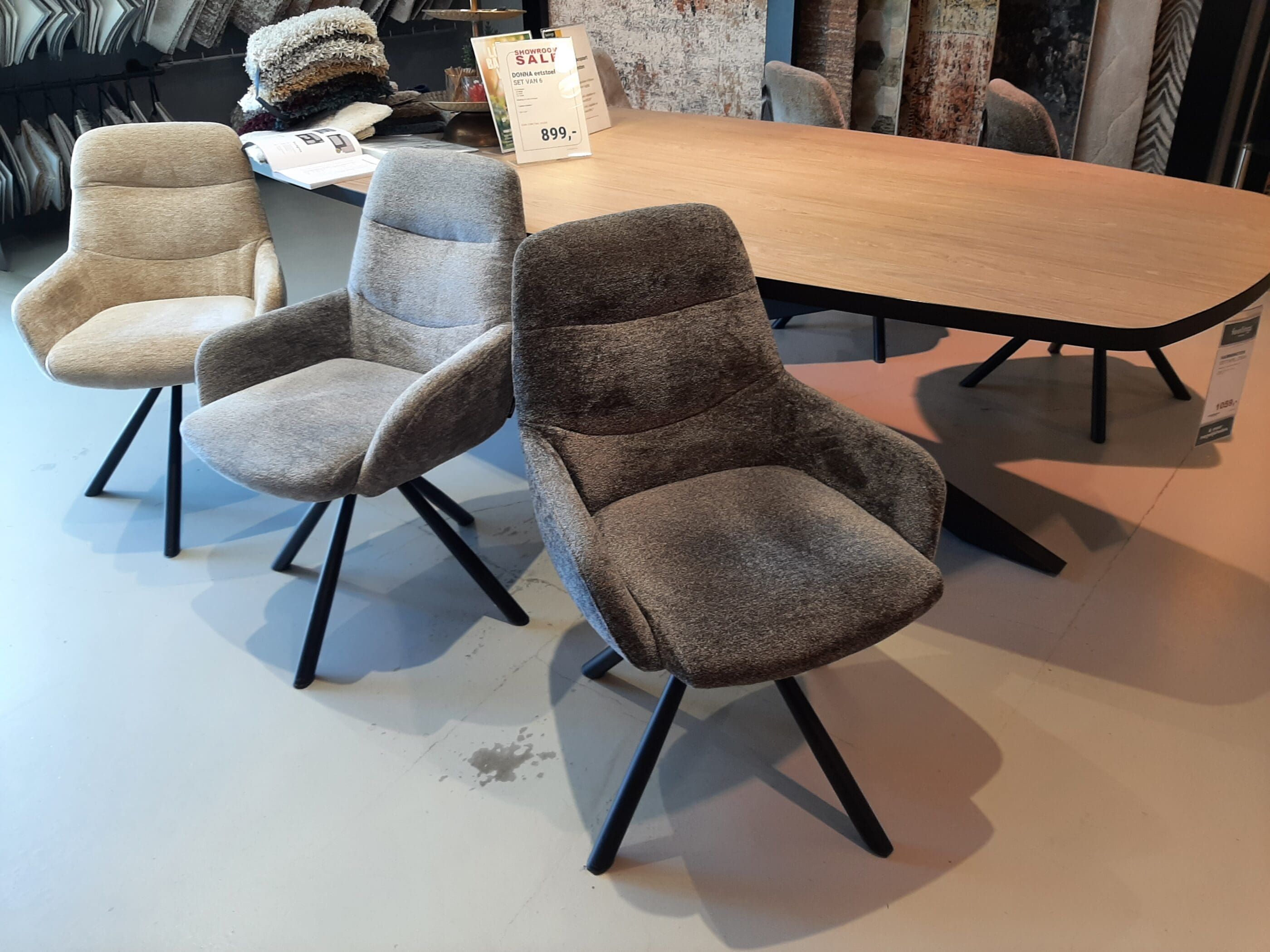 Donna eetstoelen (set van 6) **SHOWROOMMODEL**