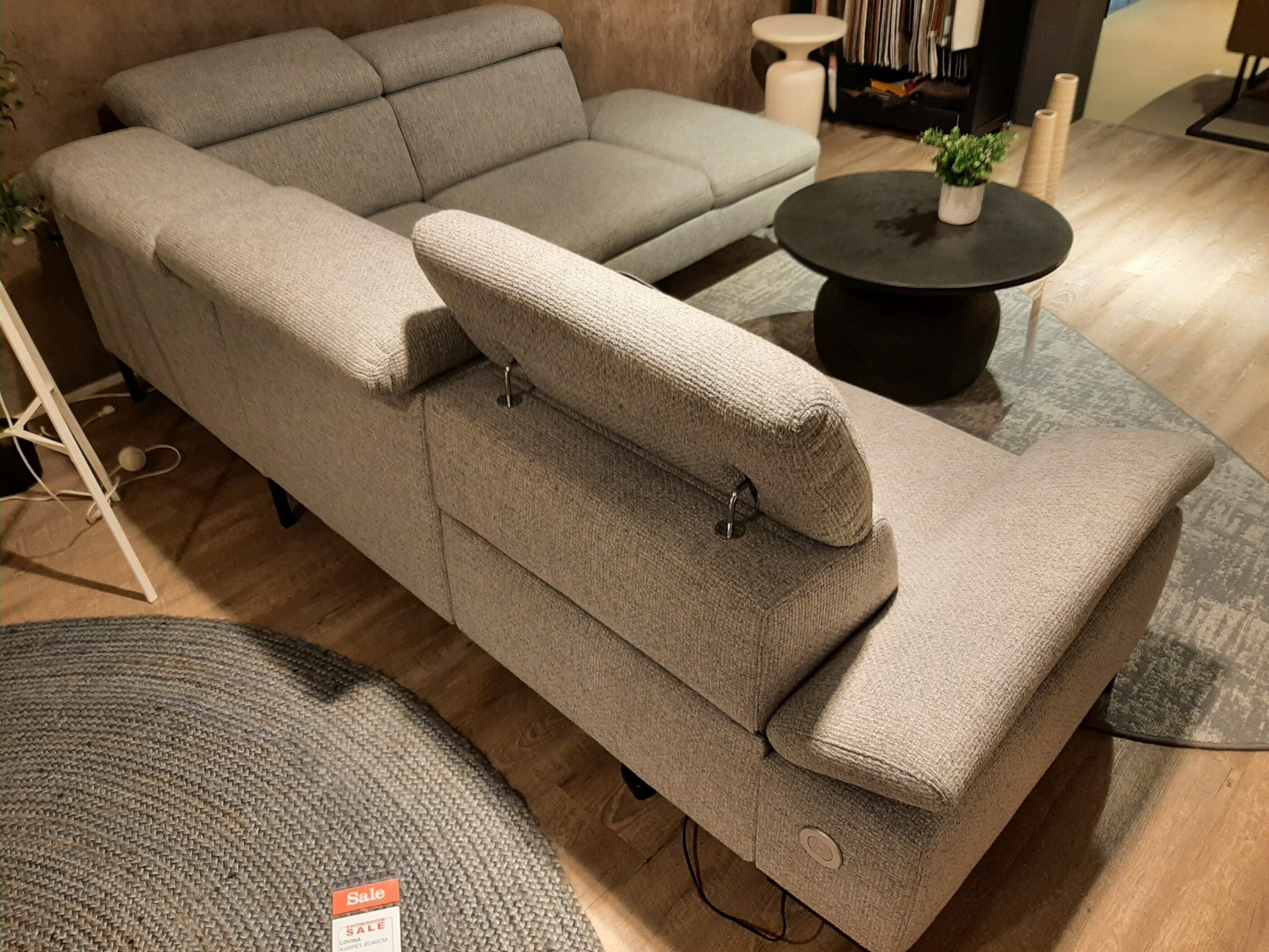 Avalon hoekbank + relaxfunctie **SHOWROOMMODEL** - Afbeelding 3