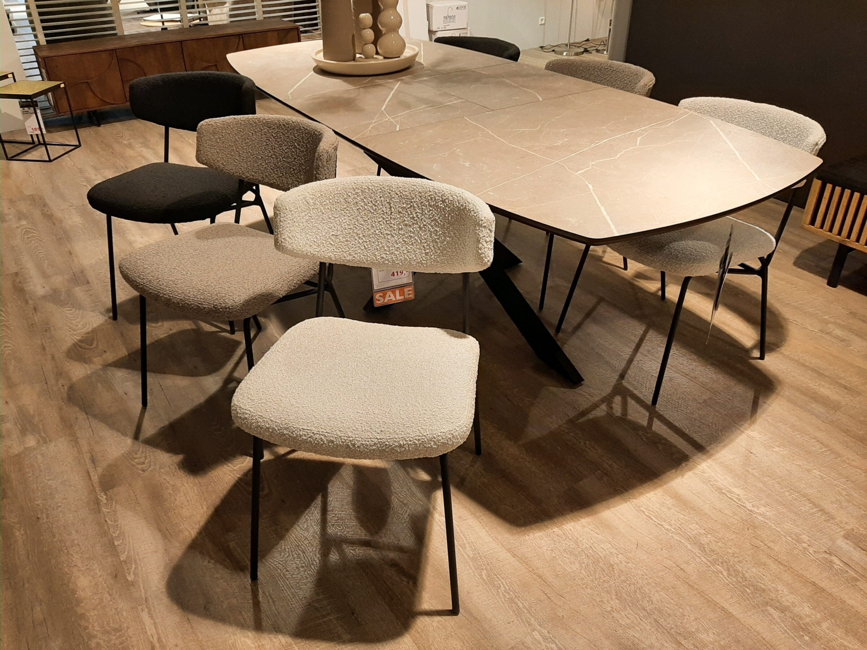 Eetstoelen Kim (set van 6) **SHOWROOMMODEL**