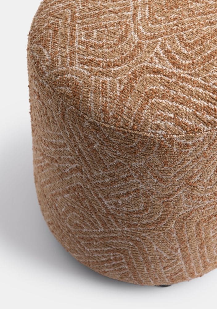 COCO maison Beautiq - sola poef - rond 42cm - oker Geel Poef