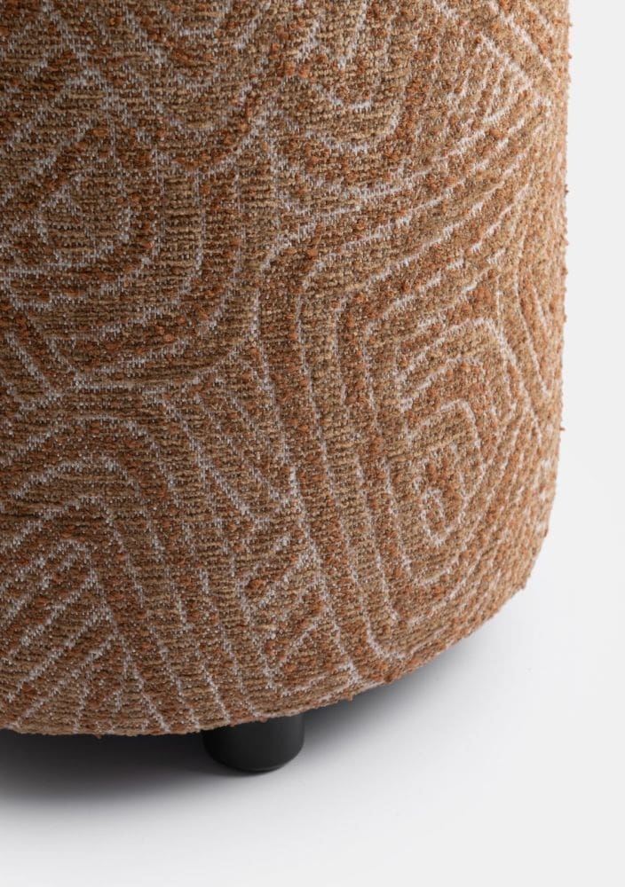 COCO maison Beautiq - sola poef - rond 42cm - oker Geel Poef