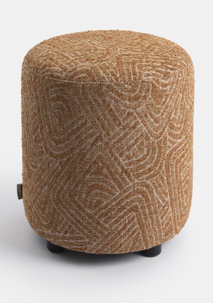 COCO maison Beautiq - sola poef - rond 42cm - oker Geel Poef
