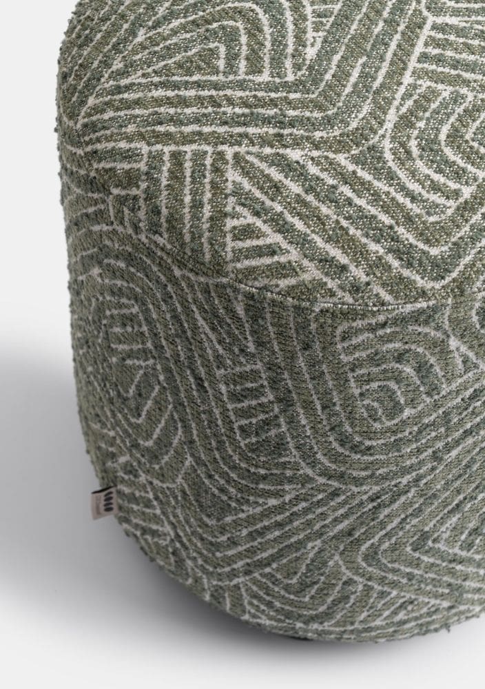 COCO maison Beautiq - sola poef - rond 42cm - olijf Groen Poef