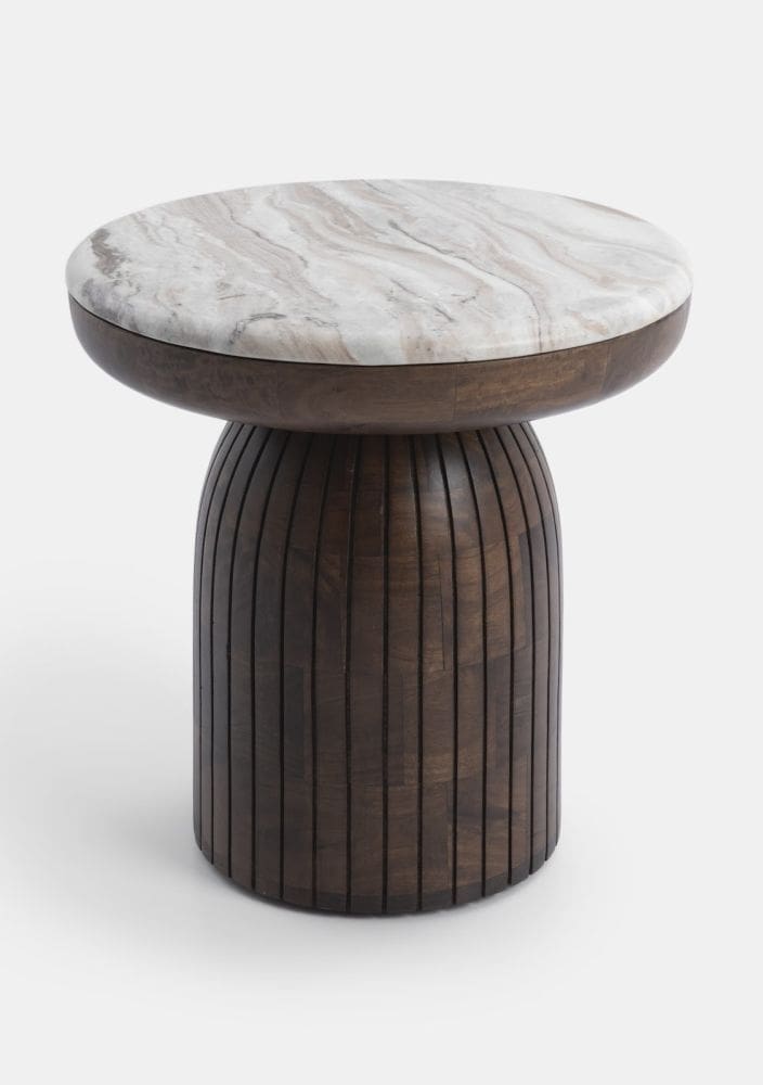 COCO maison Jura bijzettafel 45x45x45cm Bruin Bijzettafel
