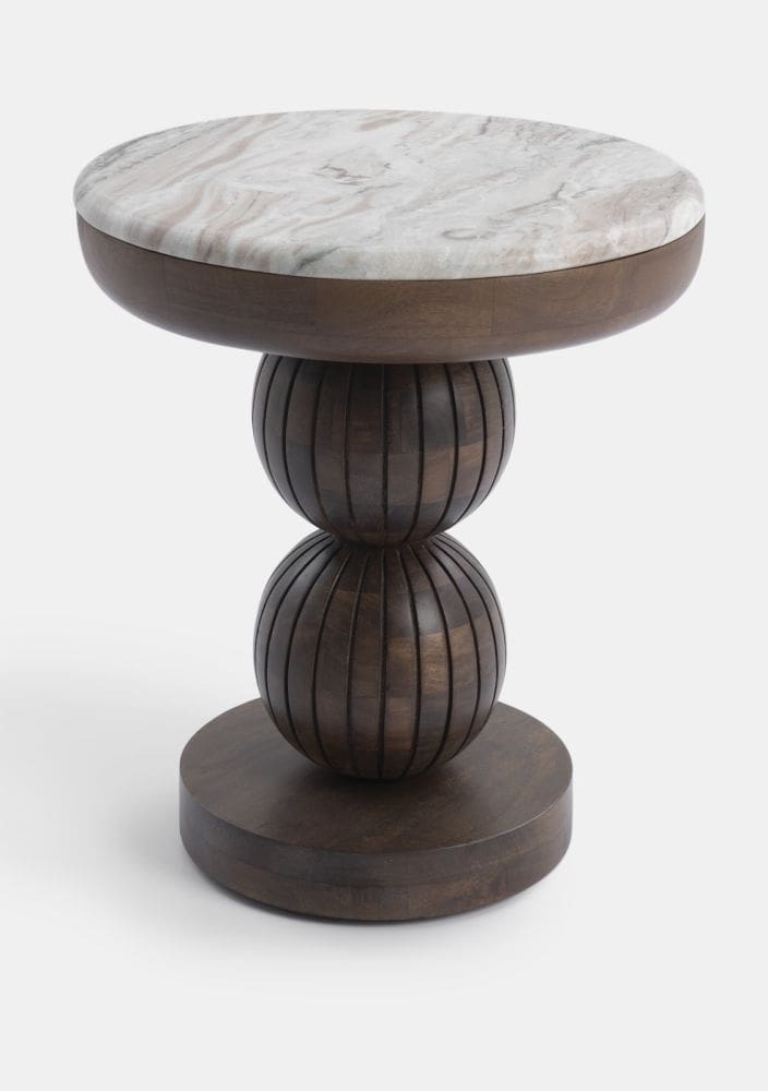 COCO maison Jura bijzettafel 45x45x50cm Bruin Bijzettafel