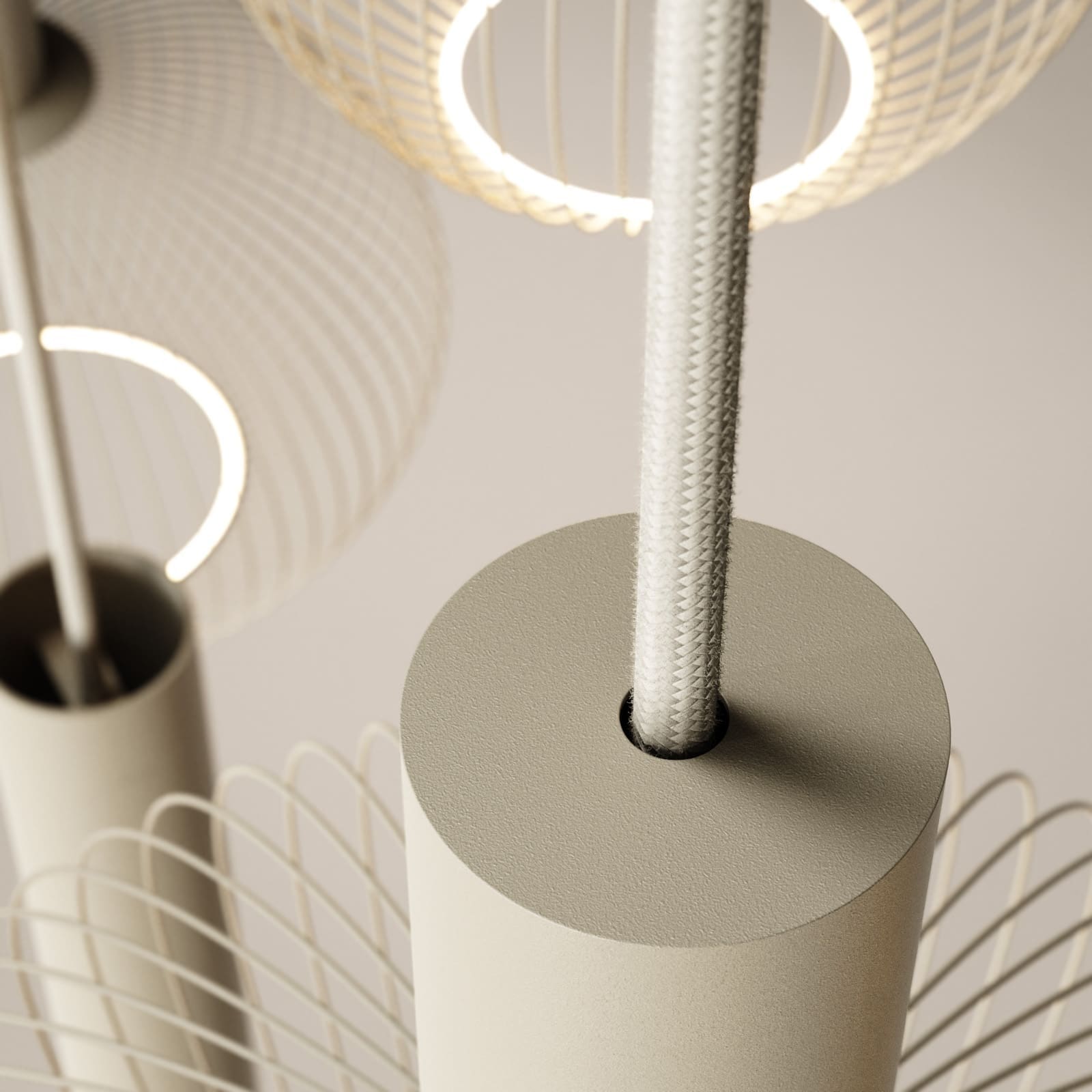 Hanglamp Reina - 8 lichts metaal - quartz - Afbeelding 2