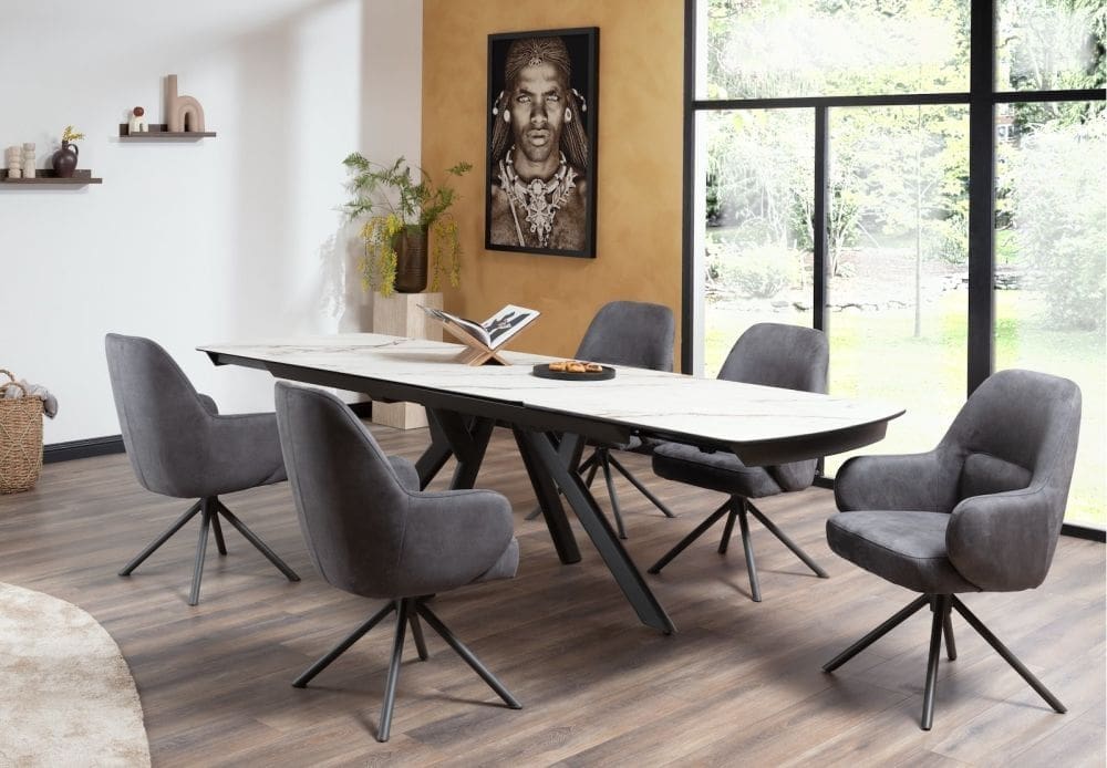 Henders & Hazel Armstoel melle cala/relax ro Antraciet Armstoel