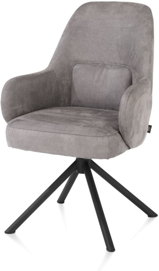 Henders & Hazel Armstoel melle cala/relax ro - charcoal Antraciet|Grijs Armstoel
