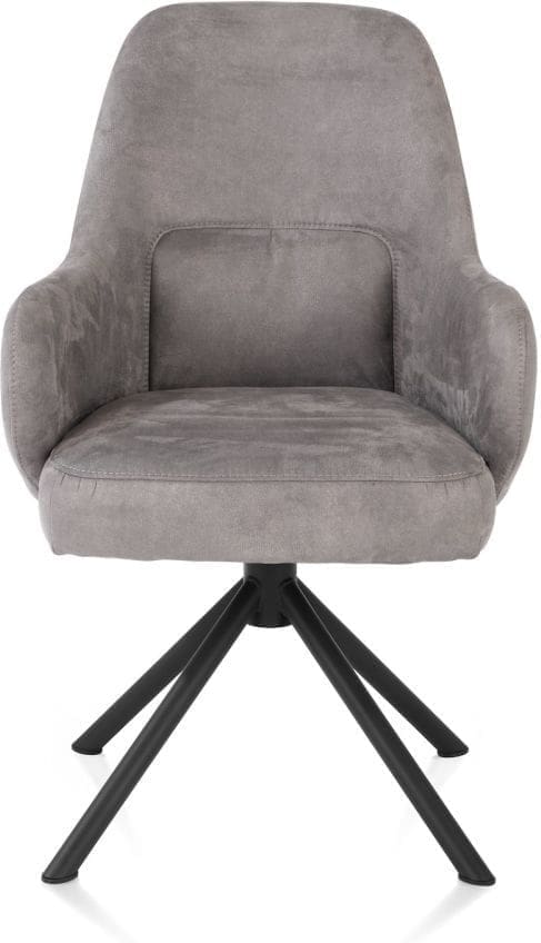 Henders & Hazel Armstoel melle cala/relax ro - charcoal Antraciet|Grijs Armstoel