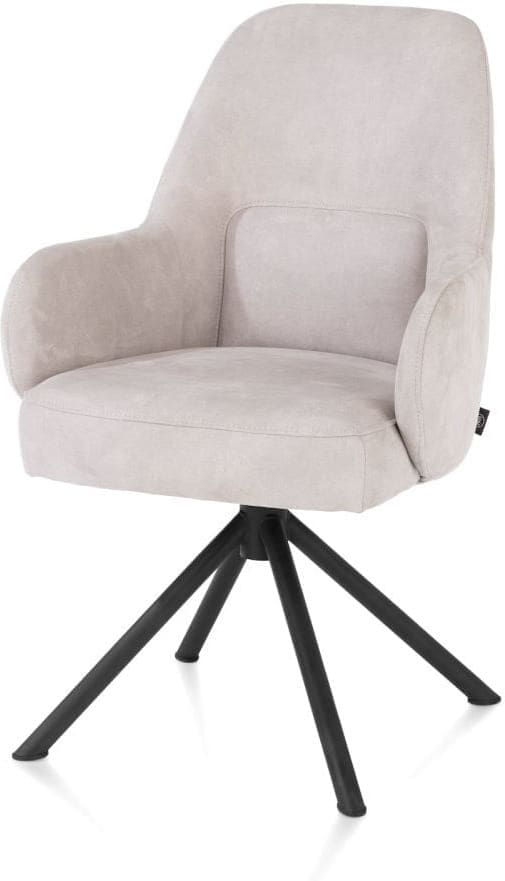 Henders & Hazel Armstoel melle cala/relax ro - kiezel Grijs|Wit Armstoel