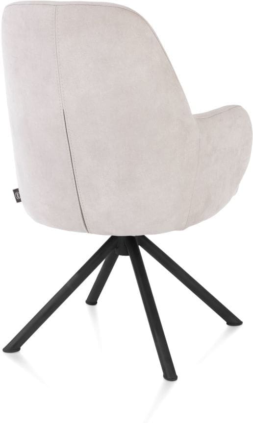 Henders & Hazel Armstoel melle cala/relax ro - kiezel Grijs|Wit Armstoel