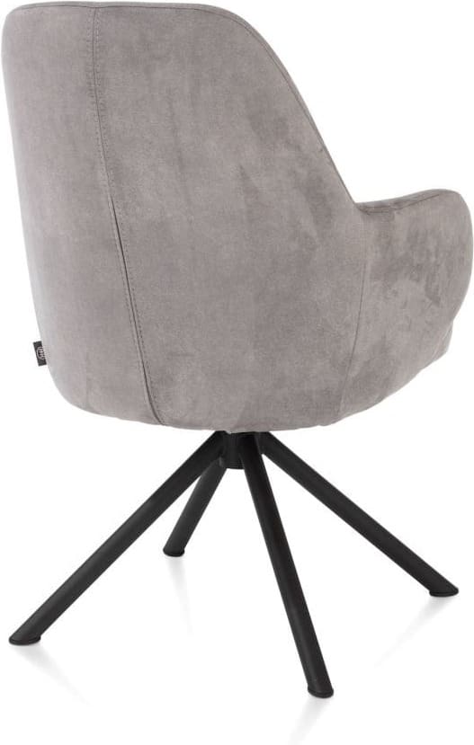 Henders & Hazel Armstoel melle cala/turns/rob - charcoal Antraciet|Grijs Armstoel