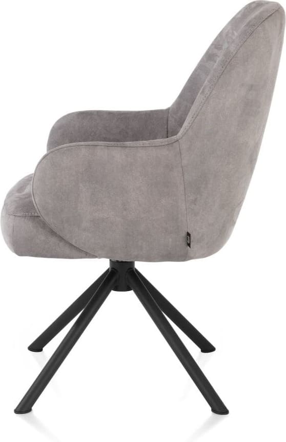 Henders & Hazel Armstoel melle cala/turns/rob - charcoal Antraciet|Grijs Armstoel