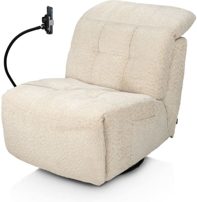 Henders & Hazel Scooby ft tel houder valencia Beige|Wit Fauteuil