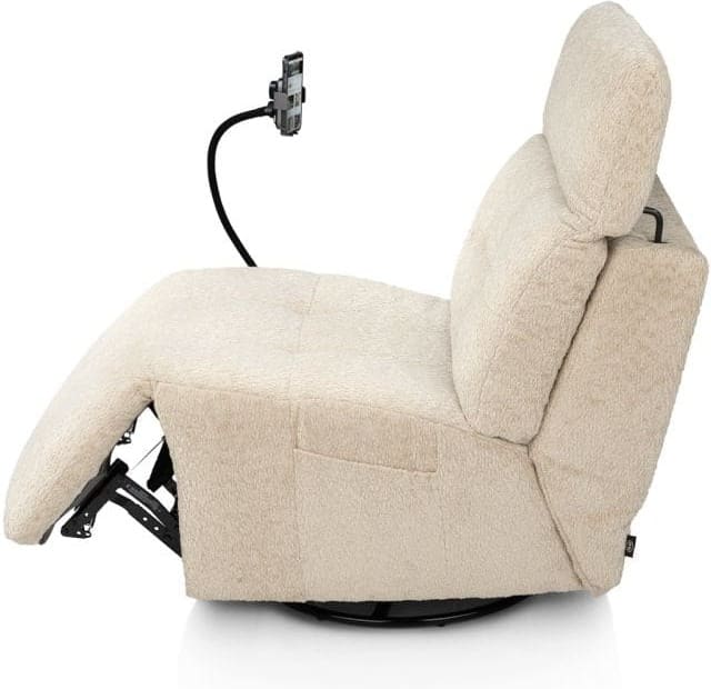 Henders & Hazel Scooby ft tel houder valencia Beige|Wit Fauteuil