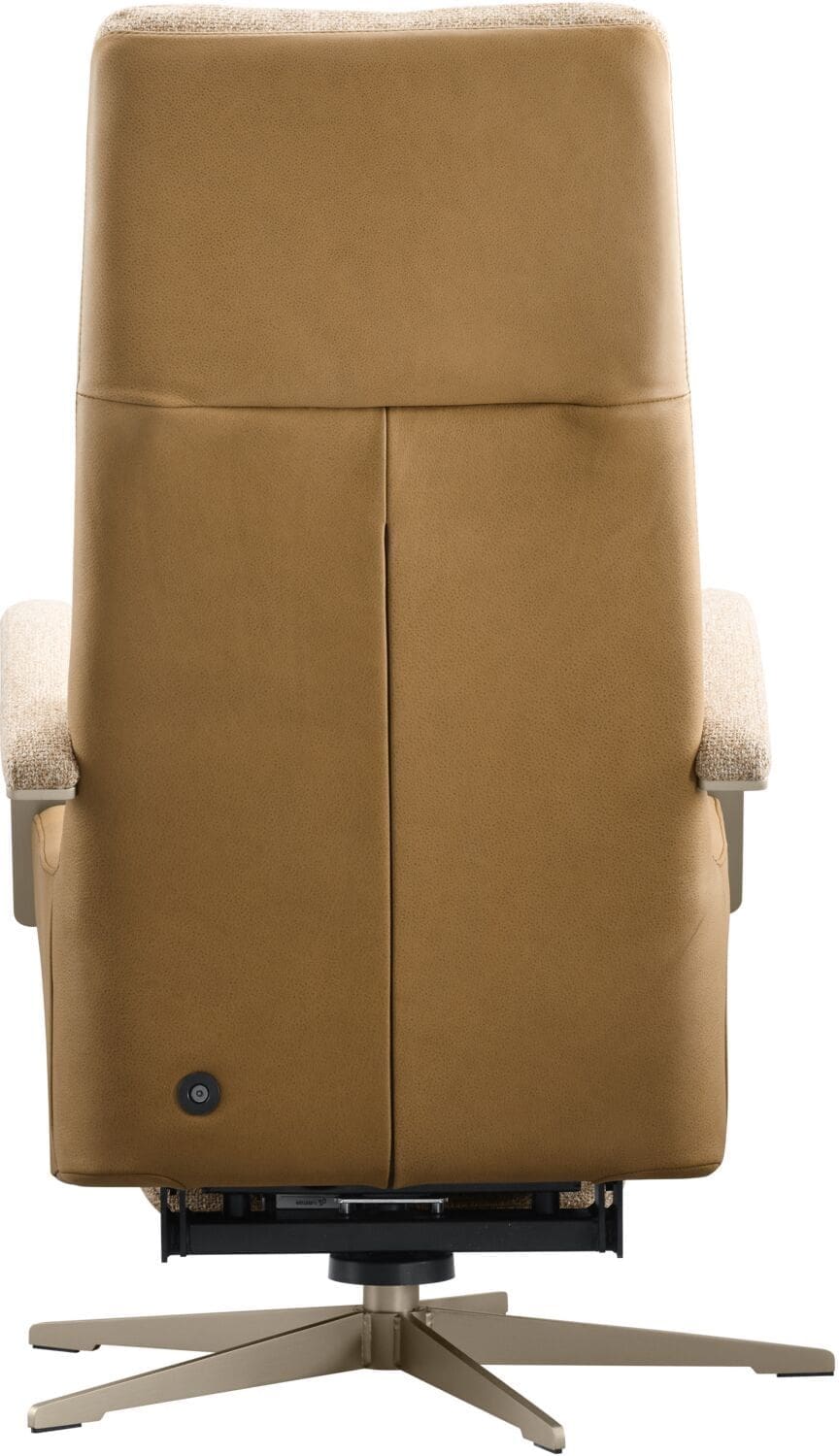 INHOUSE Relaxfauteuil Pantoli met sta-op M beige oker Geel Fauteuil