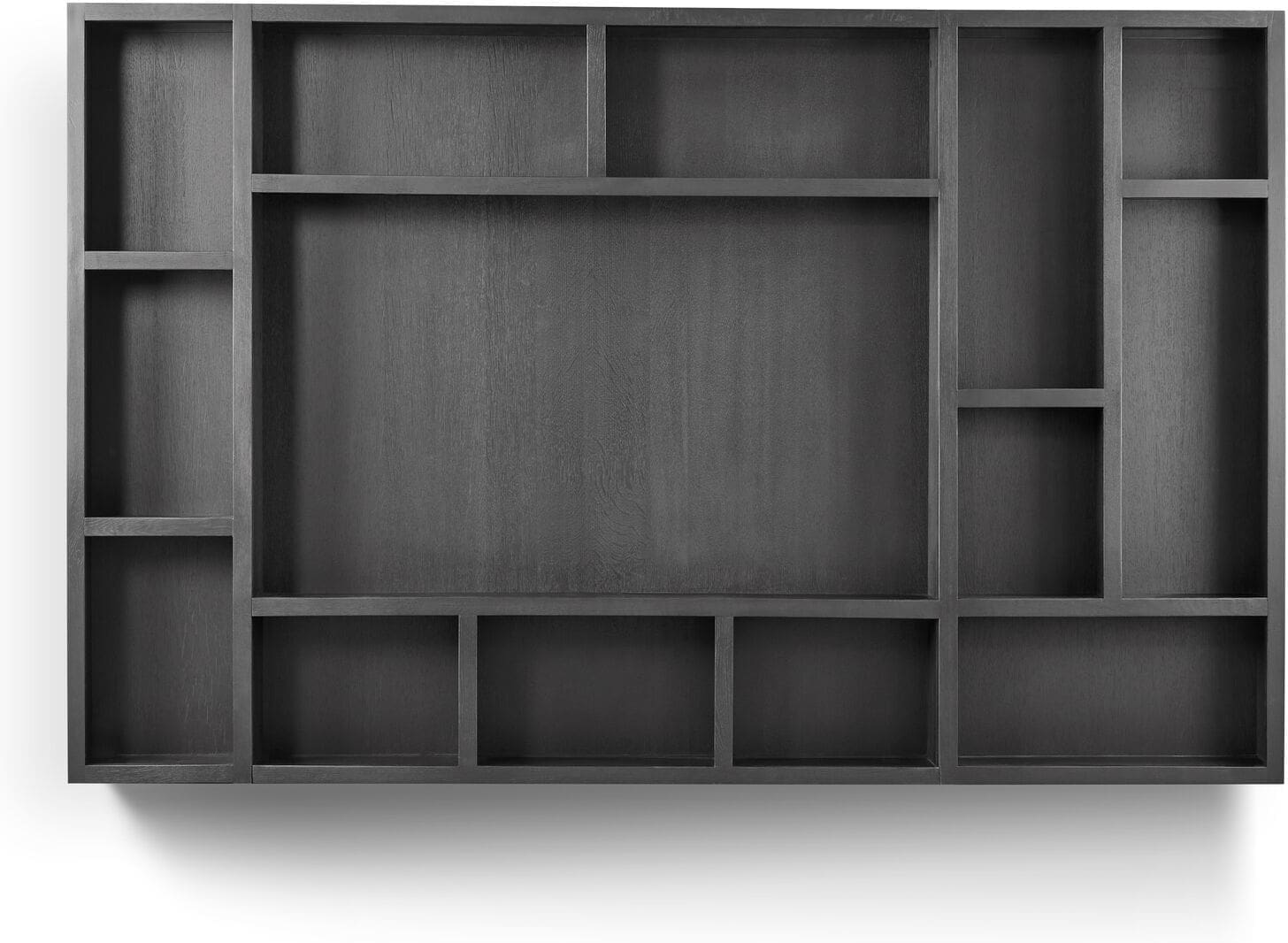 INHOUSE TV-kastenwand Lentaro eikenhout zwart Bruin Kast