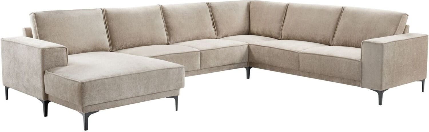 Profijt Meubel Hoekbank rechts Calira taupe basic comfort Taupe Hoekbank