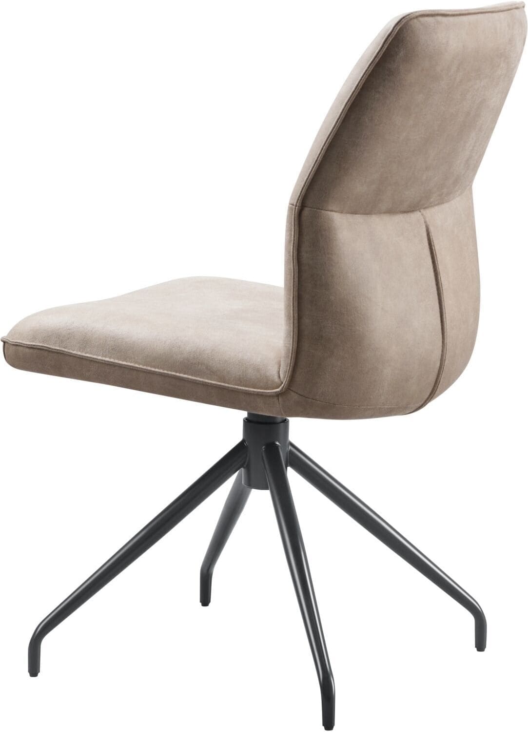 Pronto Wonen Eetkamerstoel Gavio draaibaar microleder taupe Taupe Eetkamerstoel