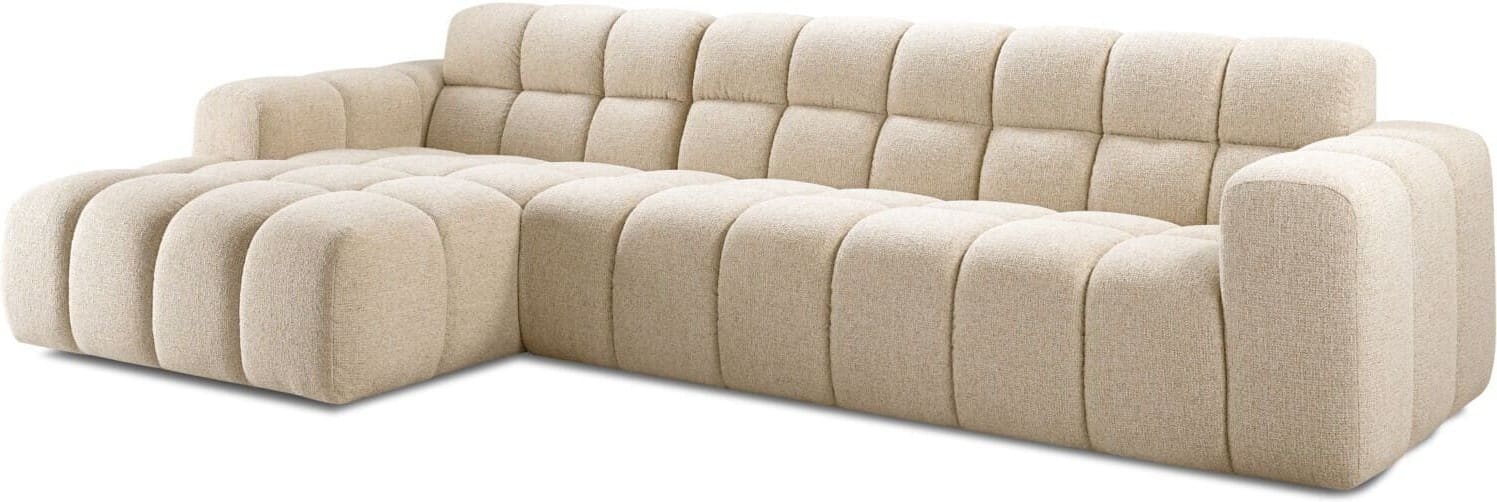 Pronto Wonen Hoekbank links Tirato beige premium comfort Beige|Wit Bank