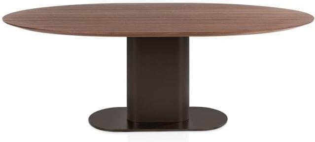 Xooon Brianza eetkamertafel 210 x 100 cm - walnoot fineer Bruin Eettafel