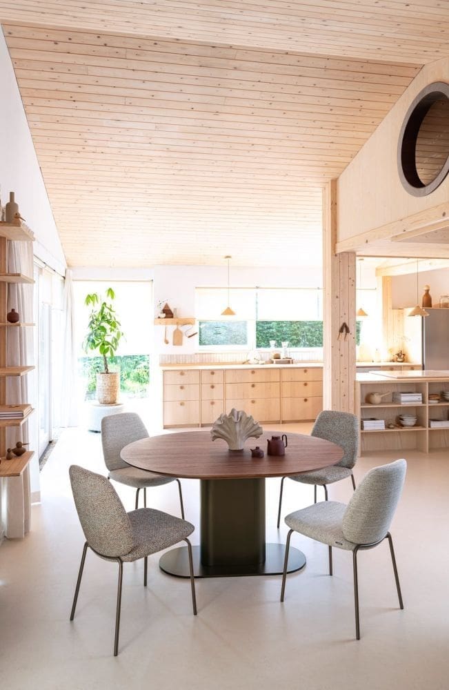 Xooon Brianza eetkamertafel 210 x 100 cm - walnoot fineer Bruin Eettafel