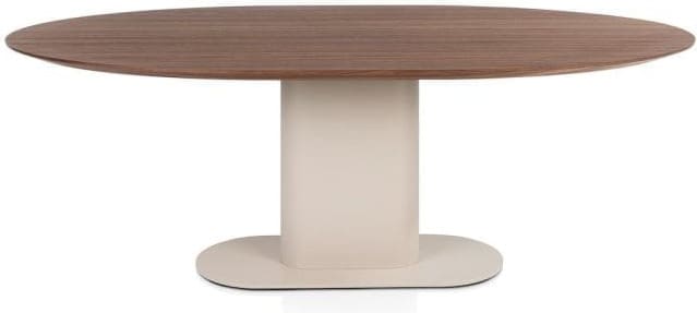 Xooon Brianza eetkamertafel 210 x 100 cm - walnoot fineer Bruin Eettafel
