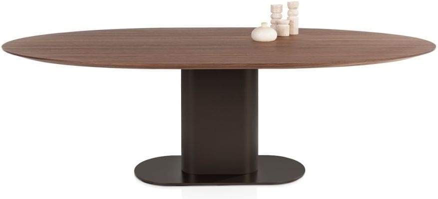 Xooon Brianza eetkamertafel 240 x 100 cm - walnoot fineer Bruin Eettafel