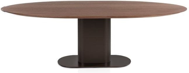 Xooon Brianza eetkamertafel 240 x 100 cm - walnoot fineer Bruin Eettafel