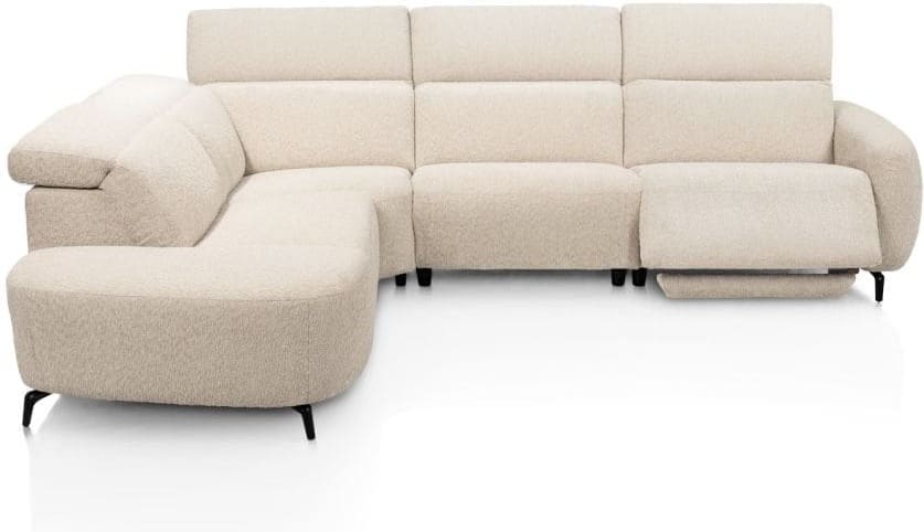 Xooon Rimini 15r/15oa/hoek/otto l Beige|Wit Bank